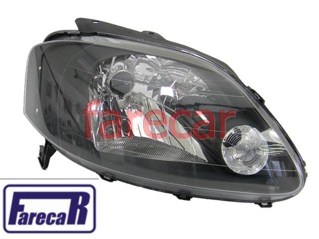 FAROL DIANTEIRO FOX CROSSFOX SPACEFOX MASCARA NEGRA 2003 A 2009 03