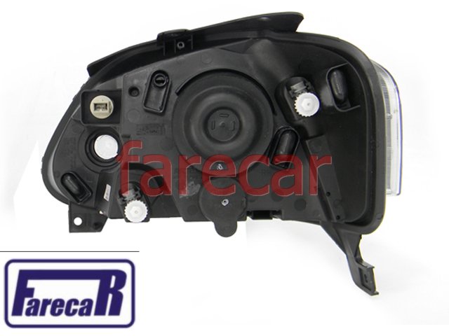 FAROL DIANTEIRO FOX CROSSFOX SPACEFOX MASCARA NEGRA 2003 A 2009 03
