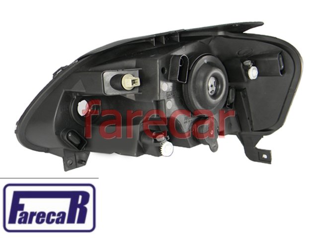 え② FAROL DIANTEIRO FOX CROSSFOX SPACEFOX MASCARA NEGRA 2003 A 2009 03